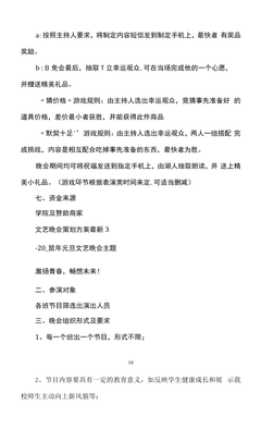 文艺晚会策划方案精编版